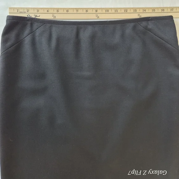 ​Talbots 14P Black Stretch Wool Blend Skirt - Classic Office Essential - Picture 4 of 8